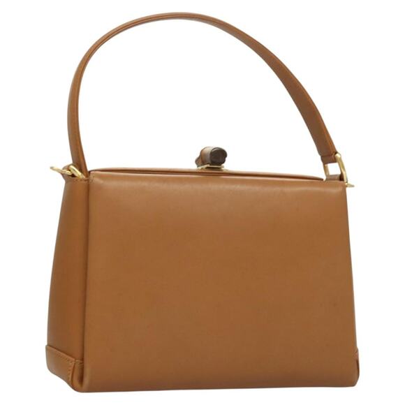GUCCI Bamboo Hand Bag Leather Brown Gold 000 26 000 26 - Picture 1 of 16
